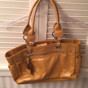 Nine West Vintage mustard ‘marshmallow’ pocketbook